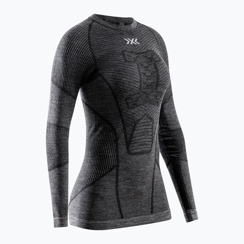 Women's thermal active sweatshirt X-Bionic Symbio Merino Shirt rhino grey