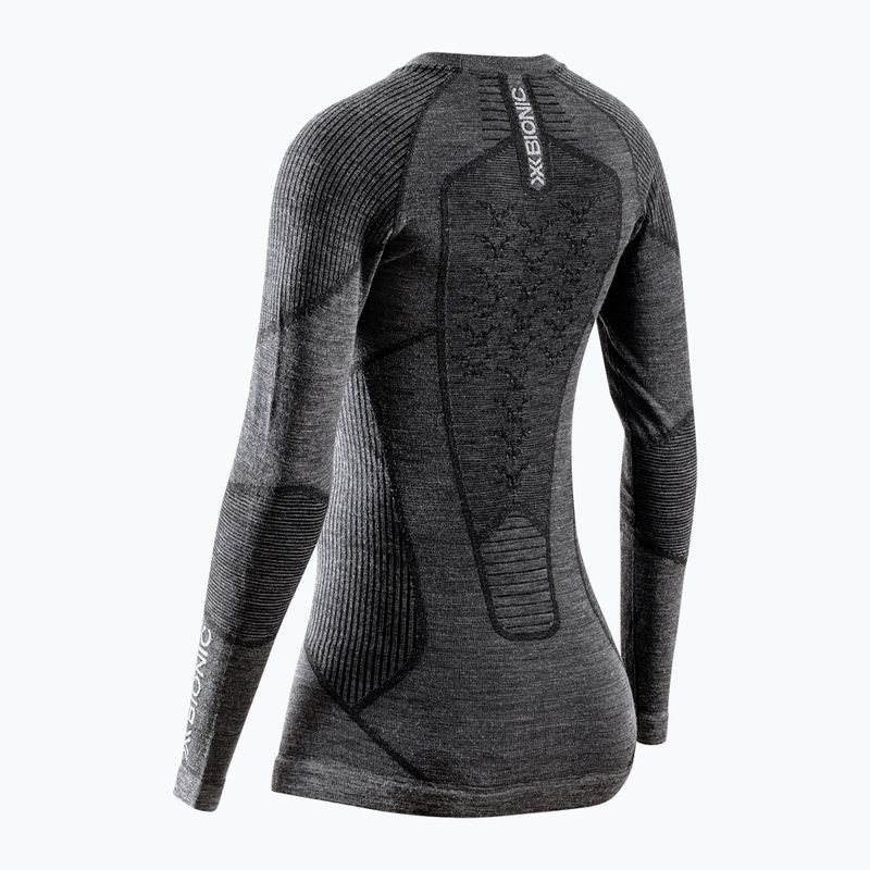 Women's thermoactive longsleeve X-Bionic Symbio Merino Shirt rhino grey 2