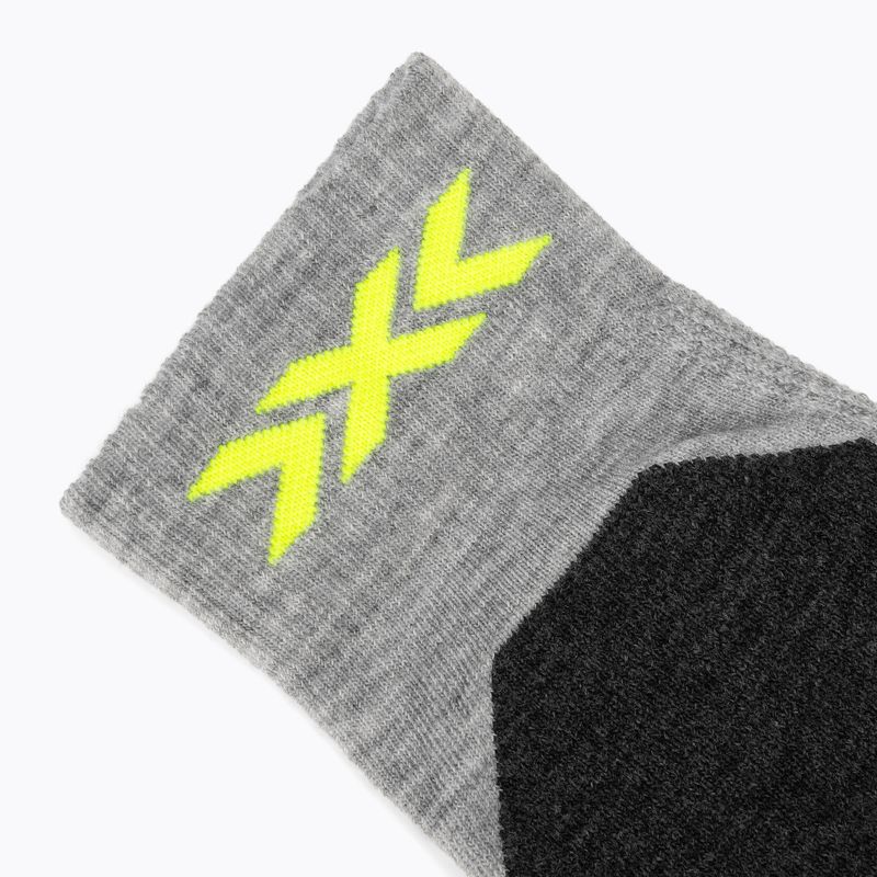Ski socks X-Socks Ski Discover Otc rhino grey/canary 3