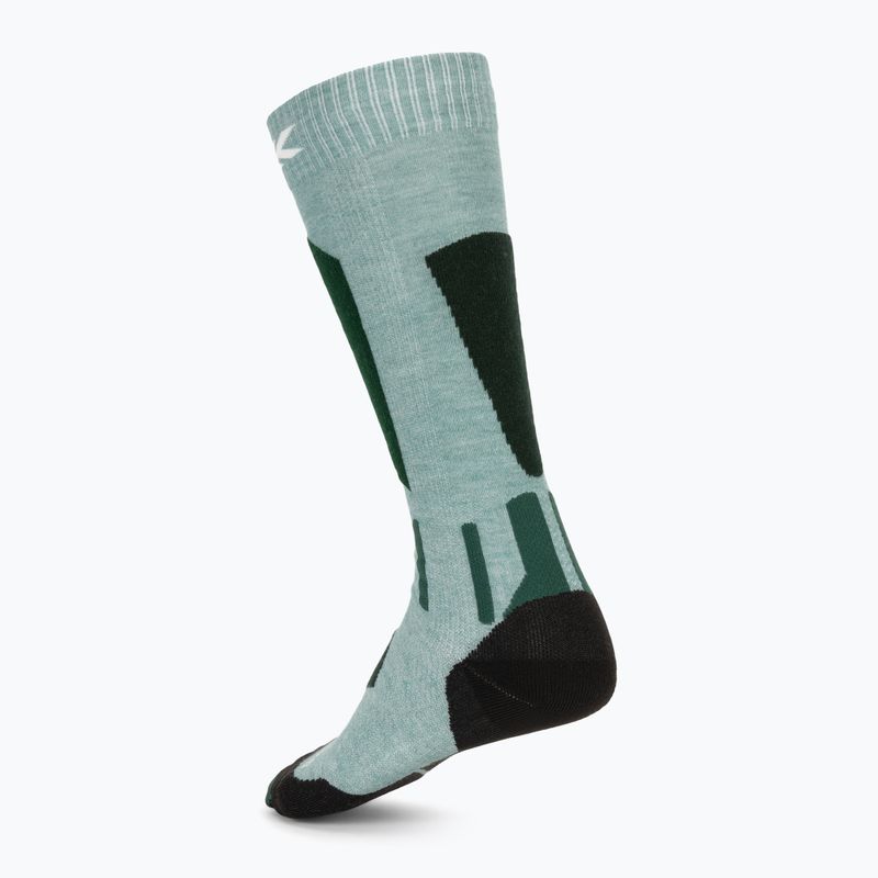 Women's ski socks X-Socks Ski Discover Otc sage green/english lawn 2