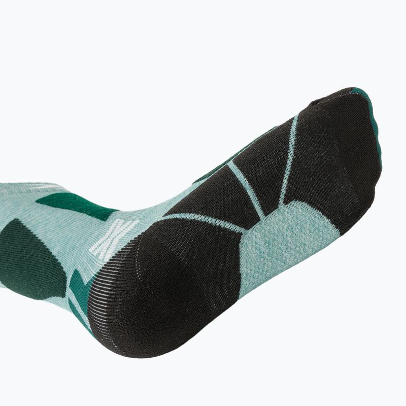 Children's ski socks X-Socks Ski Discover Otc sage green/english lawn 5