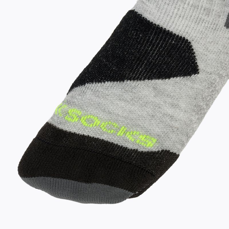 Children's ski socks X-Socks Ski Discover Otc rhino grey/canary 3
