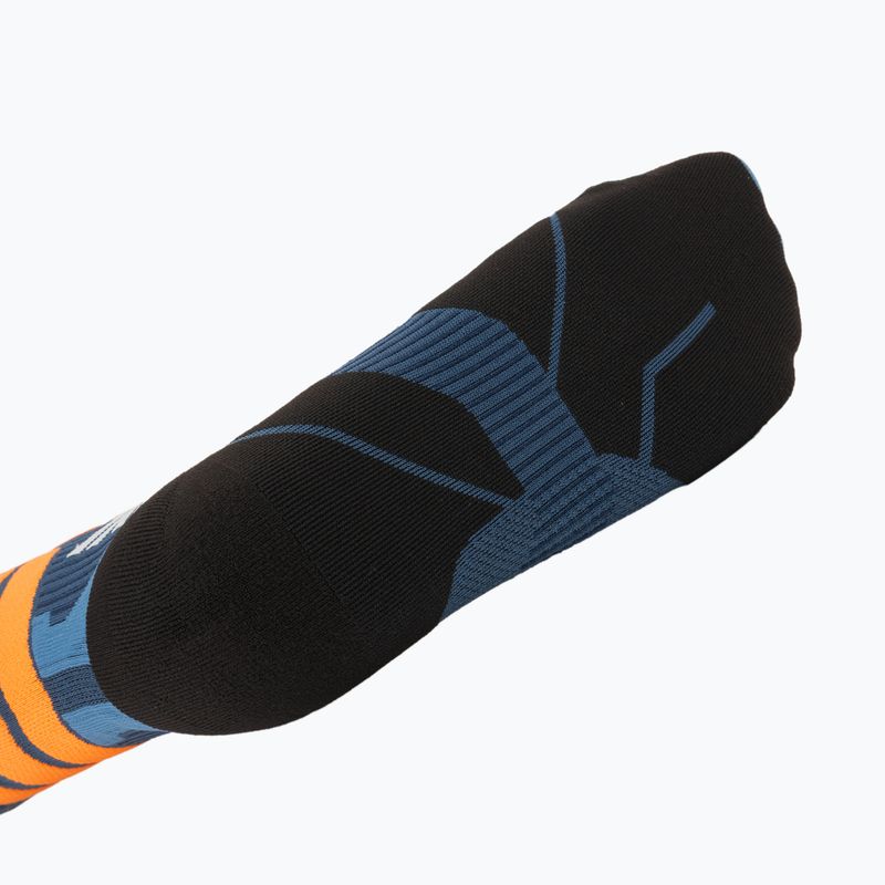 X-Socks X-Country Perform Crew ski socks marine/orange 4