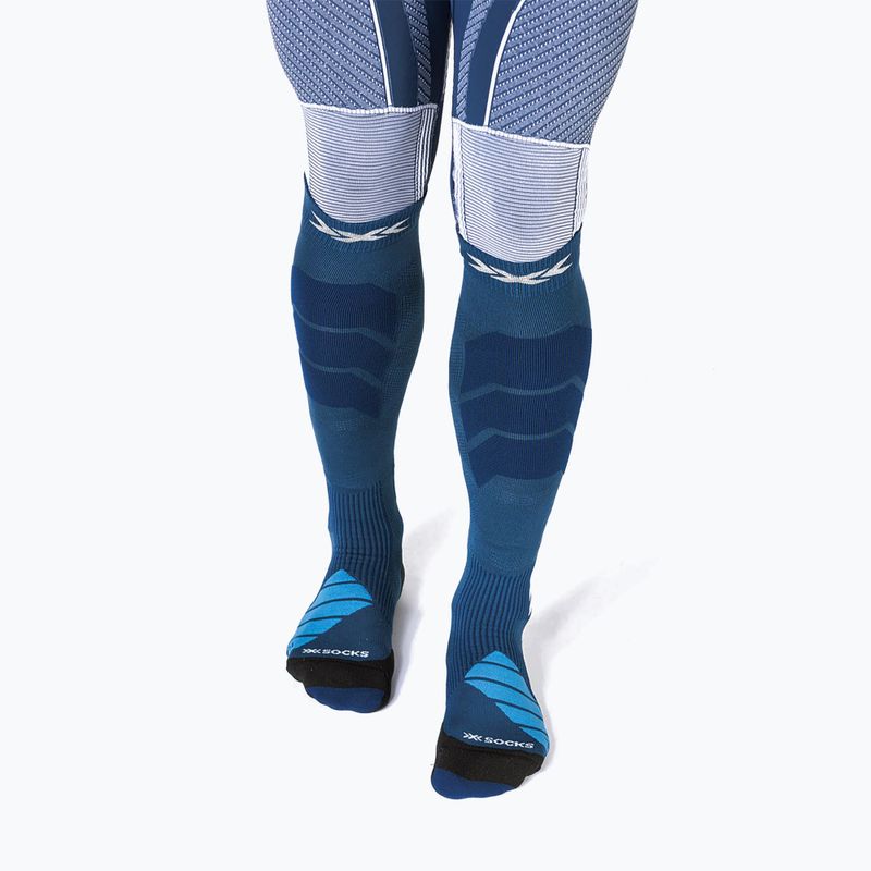 Ski socks X-Socks Ski Expert Otc marine/mineral blue 5