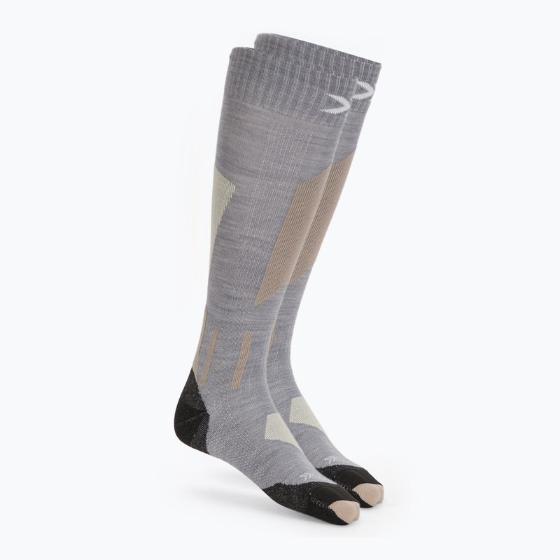 X-Socks Ski Discover Merino Otc seal grey/light sand socks