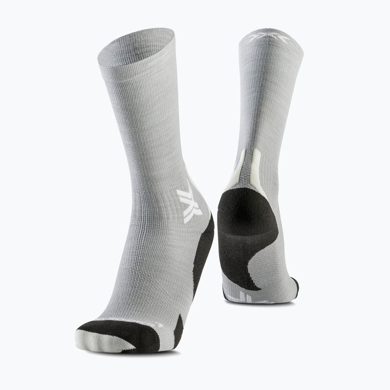 X-Socks Run Discover Merino Crew socks seal grey/light sand