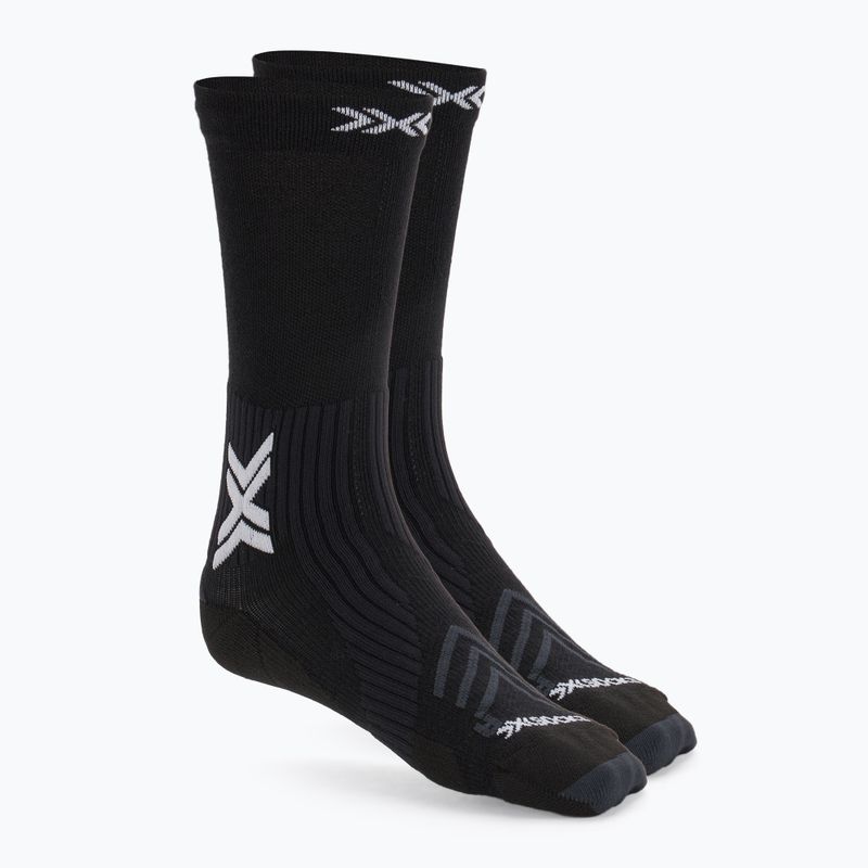 X-Socks Run Expert Silk Merino Crew x black/light gray socks