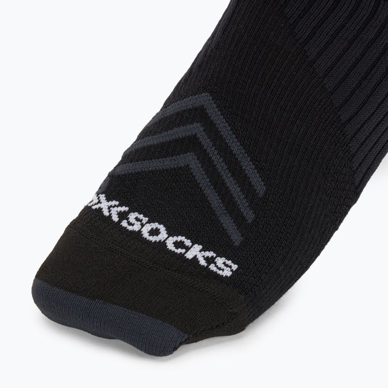 X-Socks Run Expert Silk Merino Crew x black/light gray socks 3