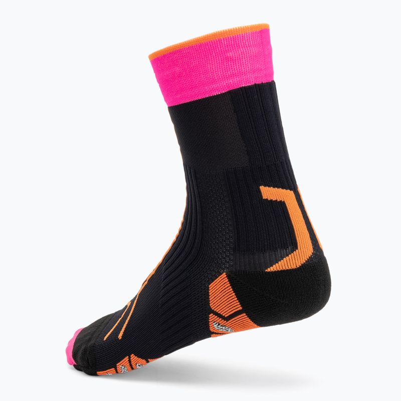 Running shoes X-Bionic Terraskin X00/C x black/x white/fluo pink shoes 9