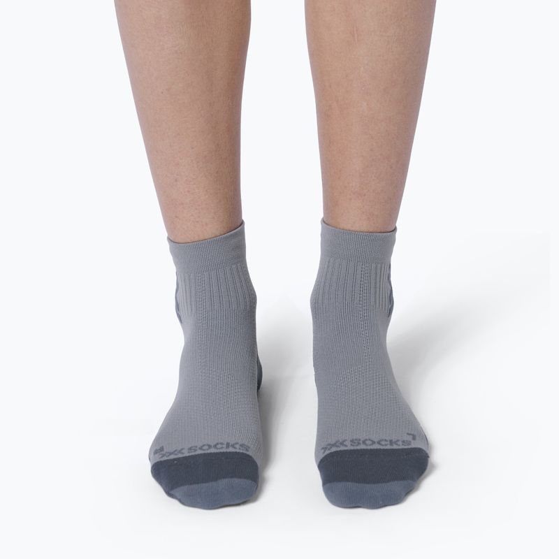 Men's socks X-Socks Run Discover Ankle raincloud/x black 2