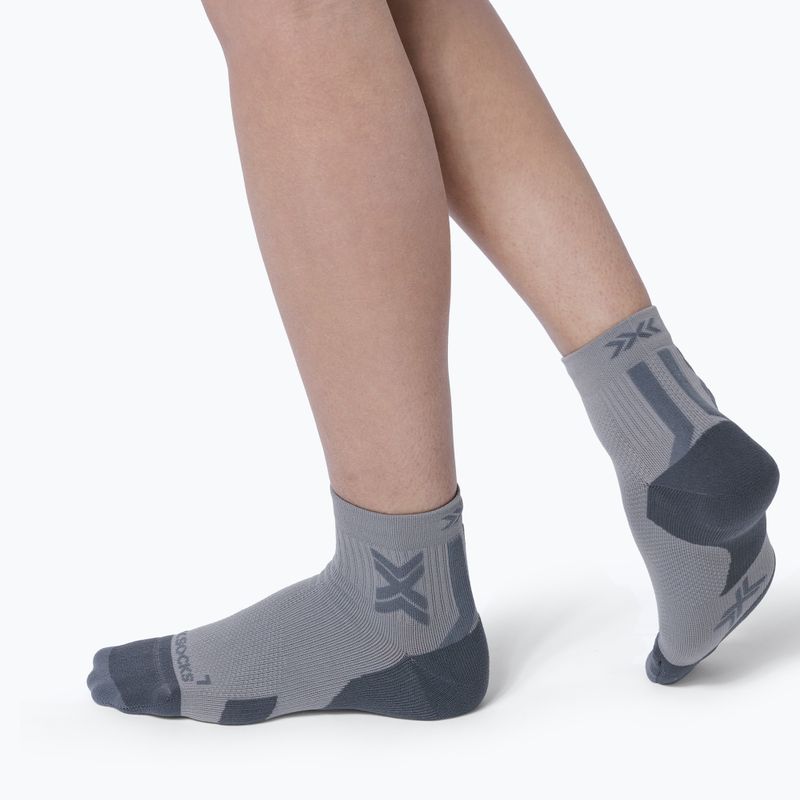 Men's socks X-Socks Run Discover Ankle raincloud/x black 4