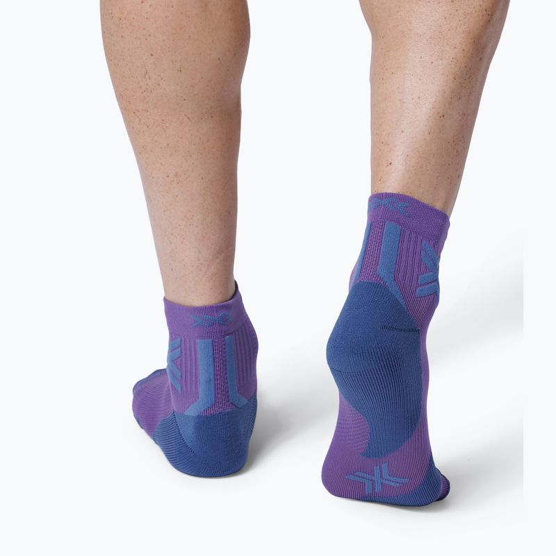 X-Socks Run Discover Ankle Socks neobergine/x black 3