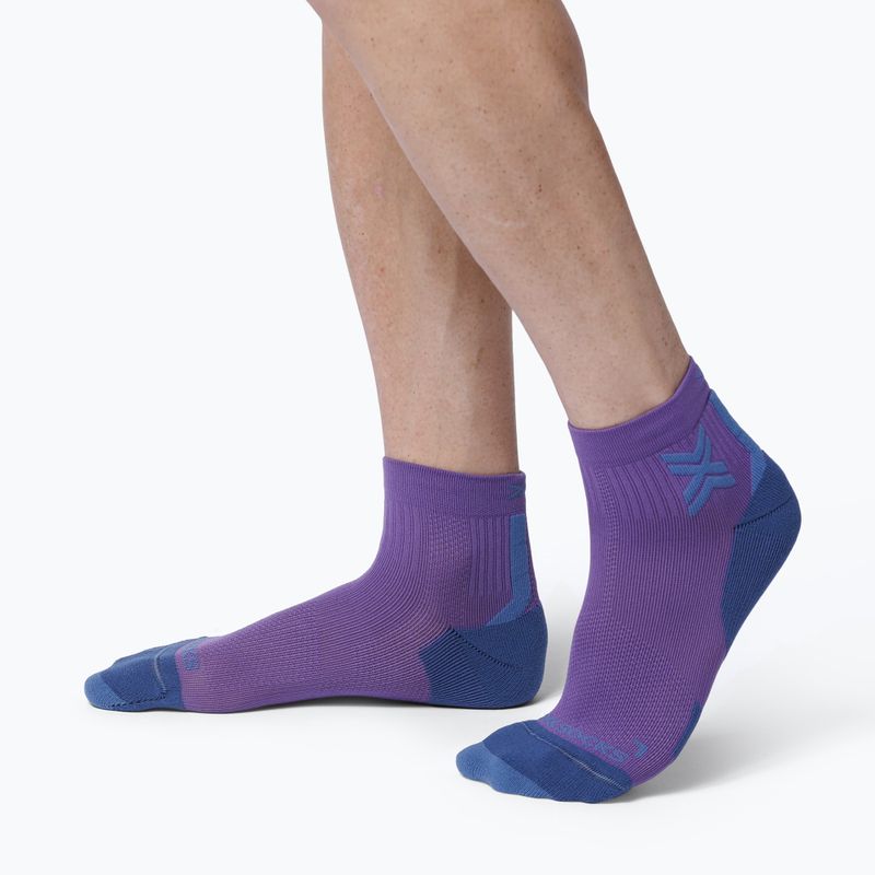 X-Socks Run Discover Ankle Socks neobergine/x black 4