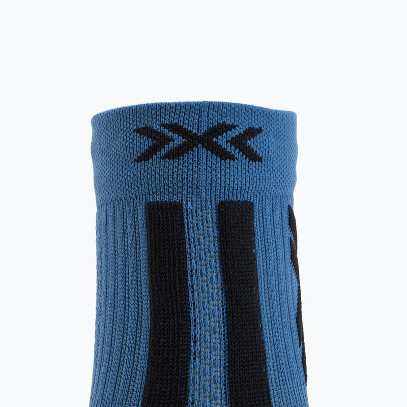 X-Socks Trailrun Discover Ankle mineral blue/x black socks 3