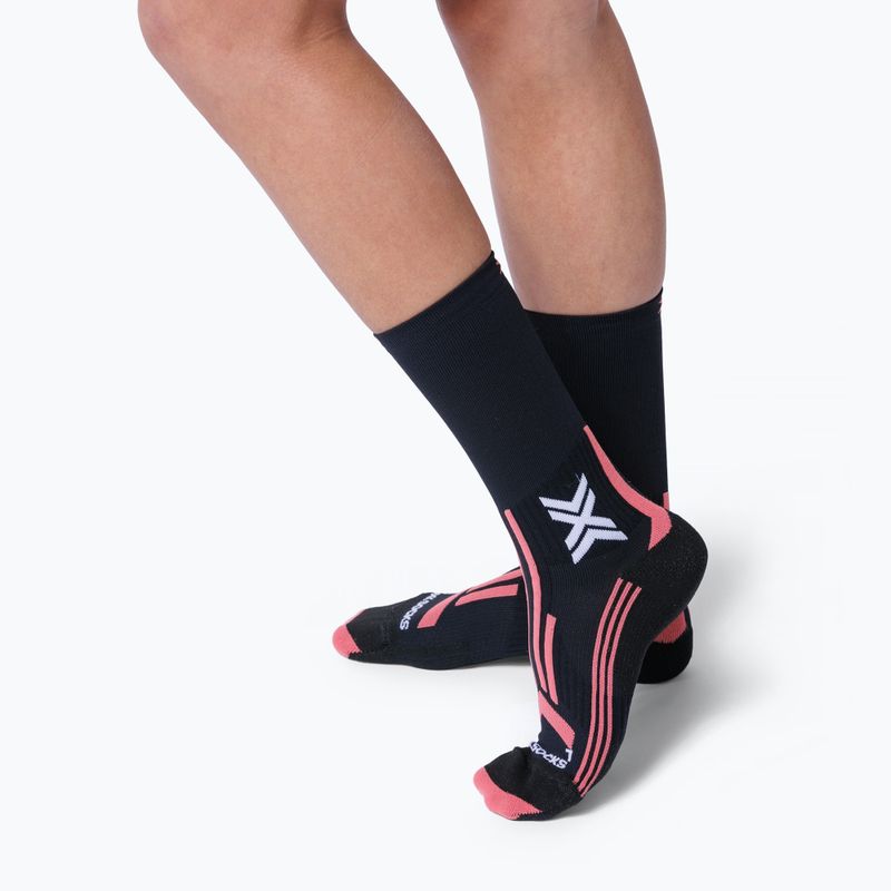 Women's socks X-Socks Trailrun Perform Crew x black/dusty rose 2