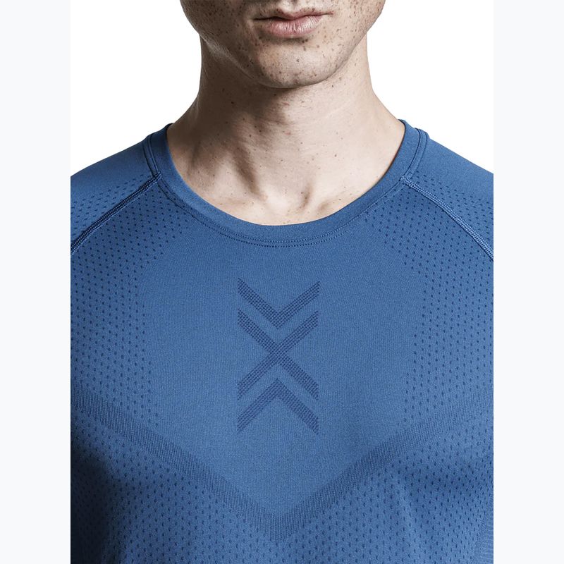 Men's running t-shirt X-Bionic Xceed Run slate blue/marine 5