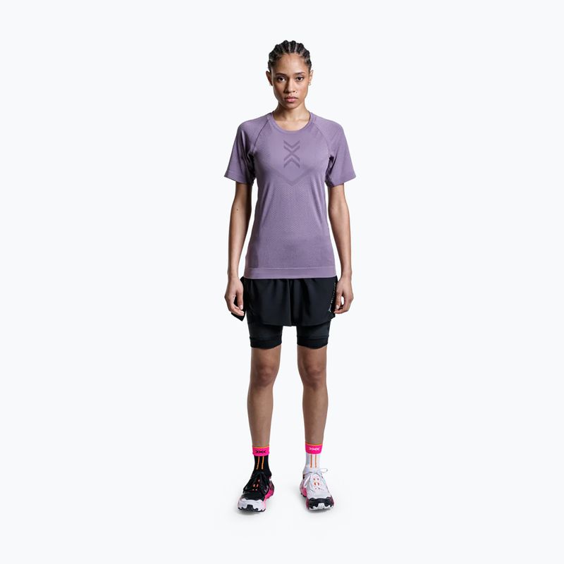 Women's running T-shirt X-Bionic Xceed Run dusty lavender/lavender night 2