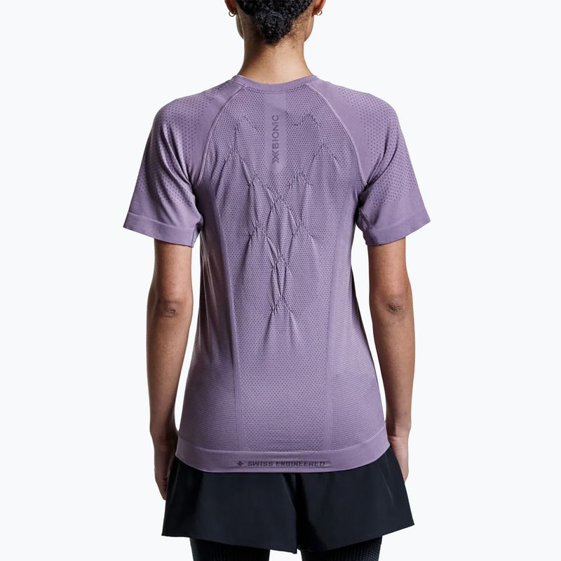 Women's running T-shirt X-Bionic Xceed Run dusty lavender/lavender night 3