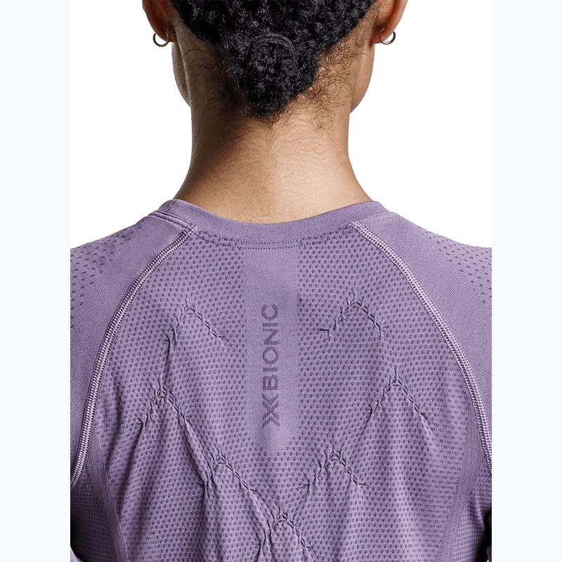 Women's running T-shirt X-Bionic Xceed Run dusty lavender/lavender night 5