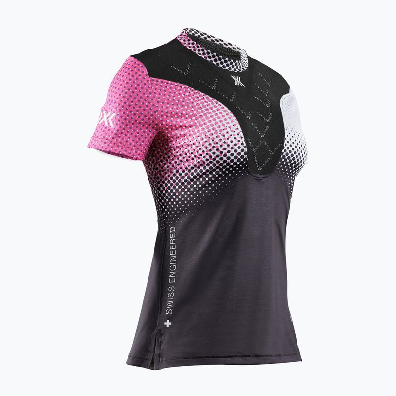 Women's running T-shirt X-Bionic Corefusion Run dot fade/neo pink/white 6