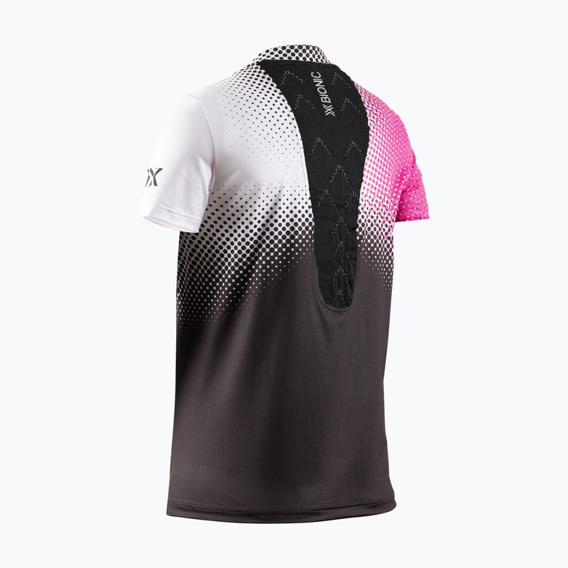 Women's running T-shirt X-Bionic Corefusion Run dot fade/neo pink/white 7