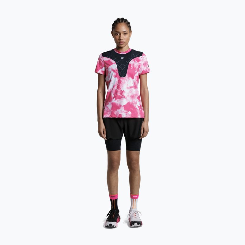 Women's running top X-Bionic Corefusion Run wolfpack/white/neo pink 2