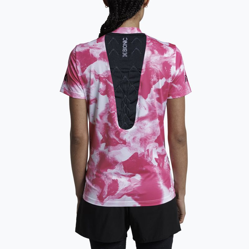 Women's running top X-Bionic Corefusion Run wolfpack/white/neo pink 4