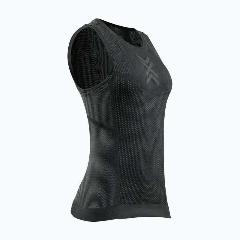 Women's running t-shirt X-Bionic Xceed Run x black/rhino grey 2