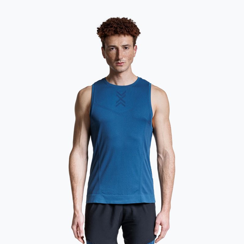 Men's running T-shirt X-Bionic Xceed Run slate blue/marine 4