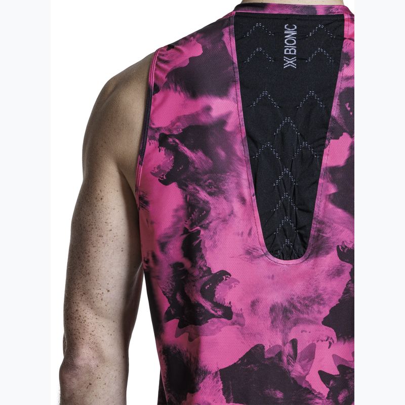 Running top X-Bionic Corefusion Run Tank wolfpack/black/neo pink 9