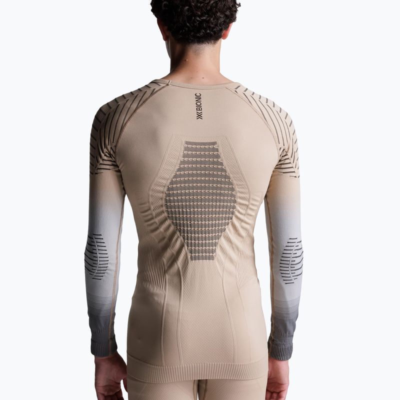 Men's thermal longsleeve X-Bionic Invent Fx Shirt sand/light grey/grey 3