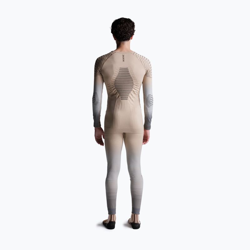 Men's thermal active sweatshirt X-Bionic Invent Fx Shirt sand/light grey/grey 4