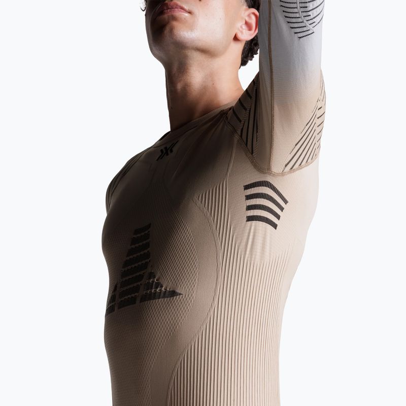 Men's thermal active sweatshirt X-Bionic Invent Fx Shirt sand/light grey/grey 8