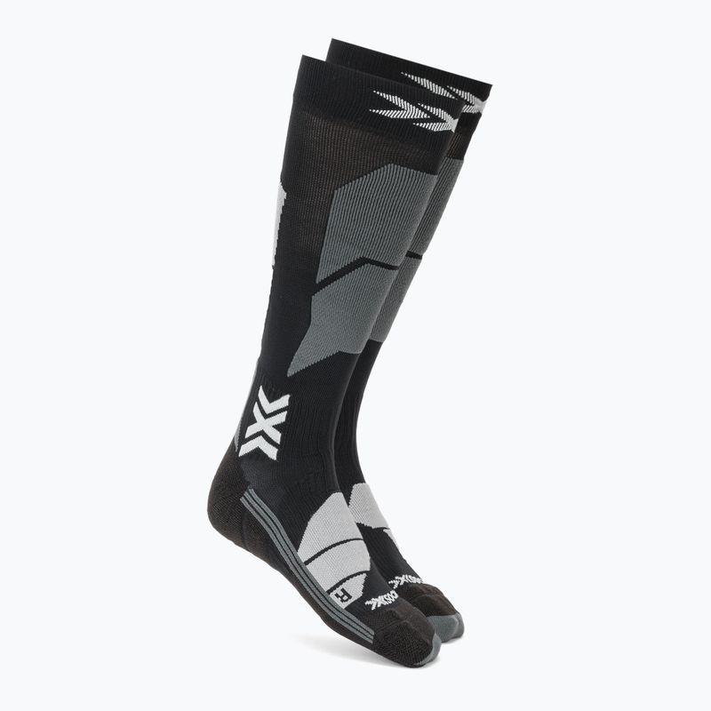 Women's ski socks X-Socks Ski Perform Otc x black/light grey