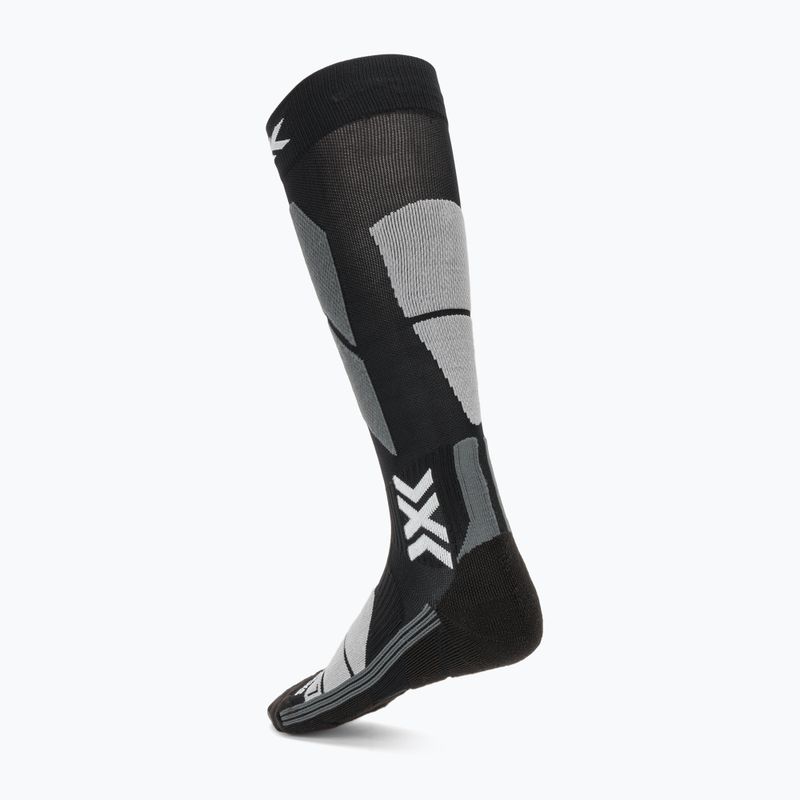 Women's ski socks X-Socks Ski Perform Otc x black/light grey 2
