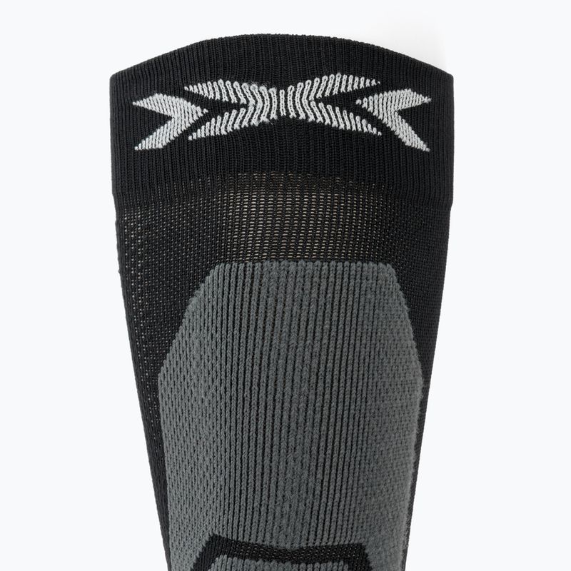 Women's ski socks X-Socks Ski Perform Otc x black/light grey 4