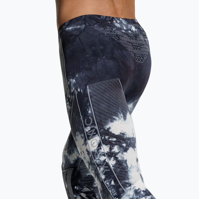 Thermal trousers X-Bionic Energy Accumulator Wild 3/4 tiedye x black/fluo pink 5