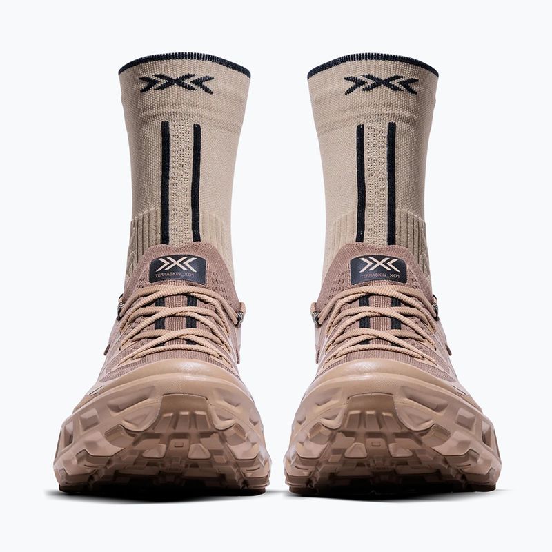 Running shoes + socks X-Bionic Terraskin X01 sand/dark Sand 3