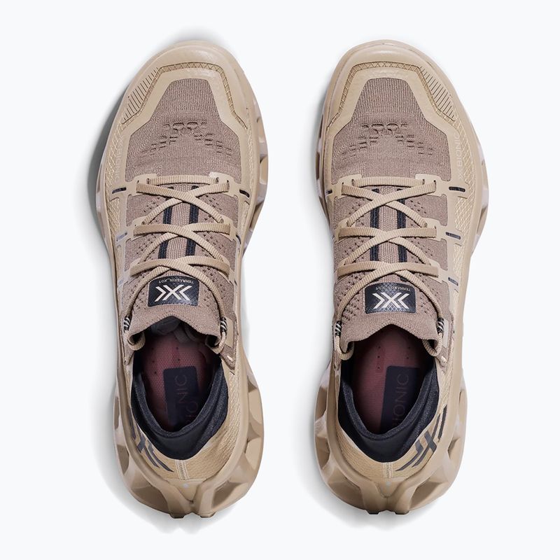 Running shoes + socks X-Bionic Terraskin X01 sand/dark Sand 6