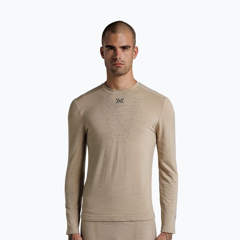 Men's thermal active sweatshirt X-Bionic Mightywool sand