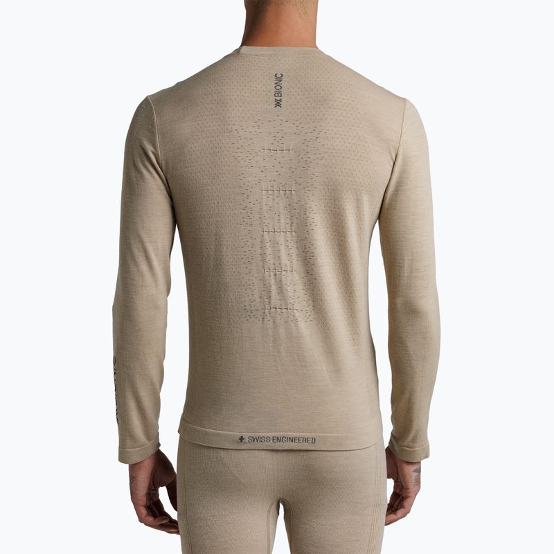 Men's thermal longsleeve X-Bionic Mightywool sand 3