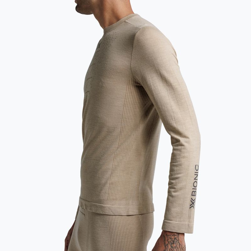 Men's thermal active sweatshirt X-Bionic Mightywool sand 5