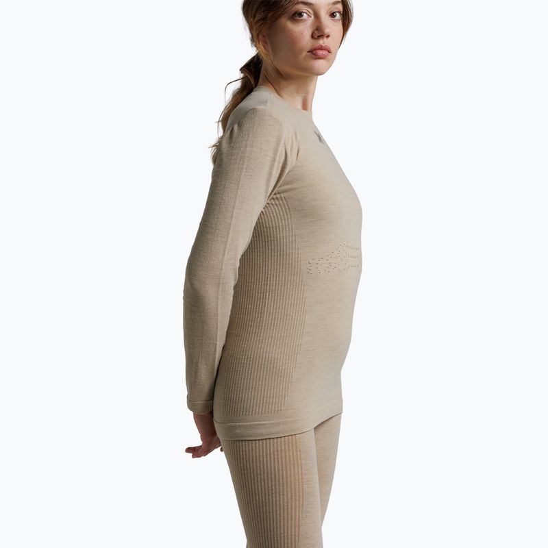 Women's thermal active sweatshirt X-Bionic Mightywool sand 5