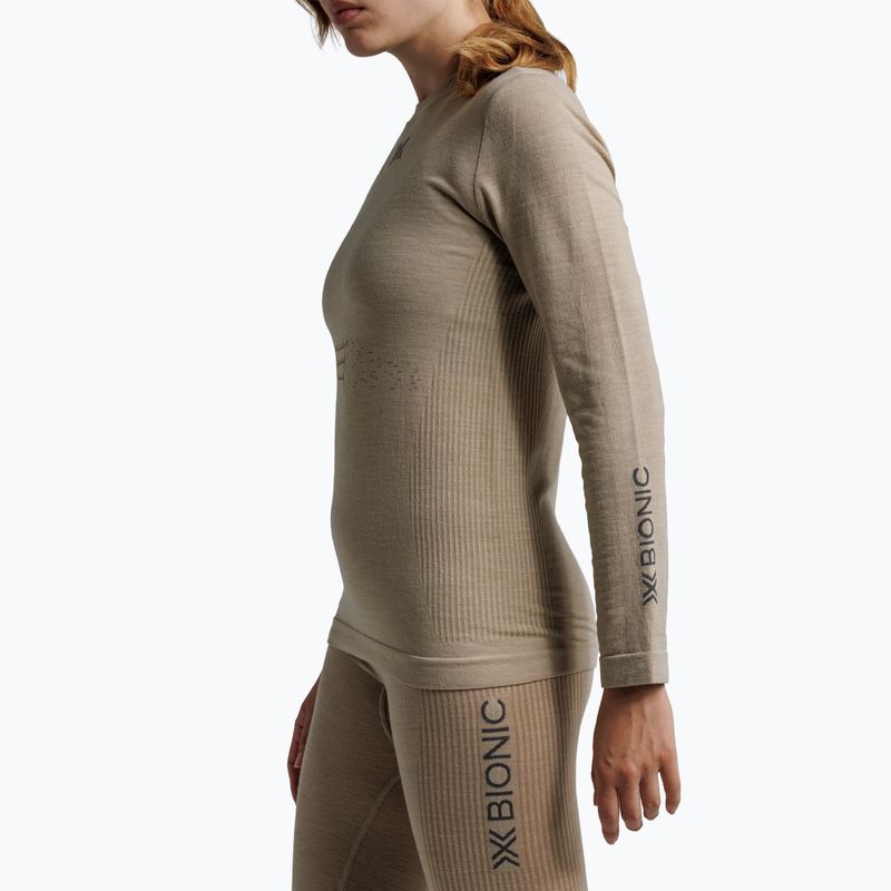 Women's thermal active sweatshirt X-Bionic Mightywool sand 6