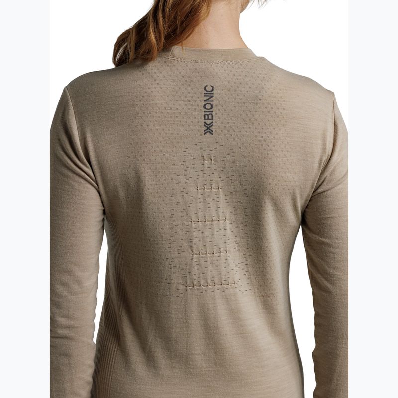 Women's thermal active sweatshirt X-Bionic Mightywool sand 8