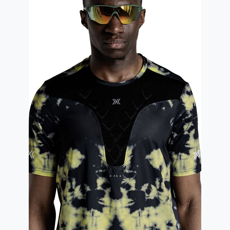 Men's running top X-Bionic Corefusion Run tie dye electric energy 5
