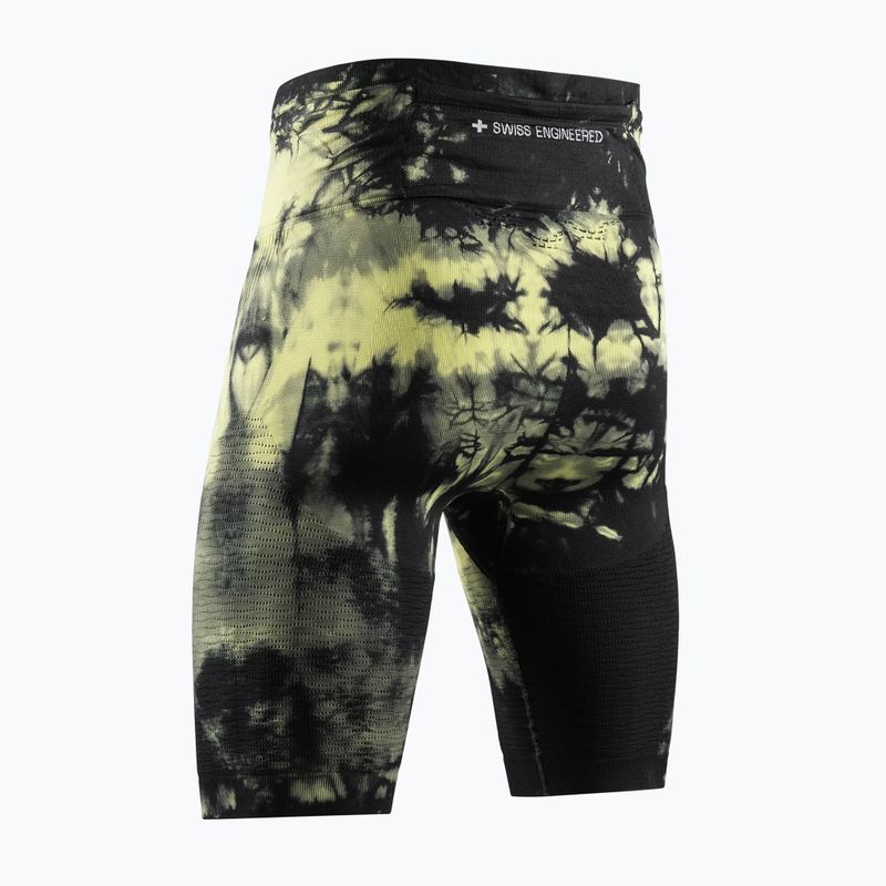 Men's running shorts X-Bionic Efektor Tights tie dye electric energy 8