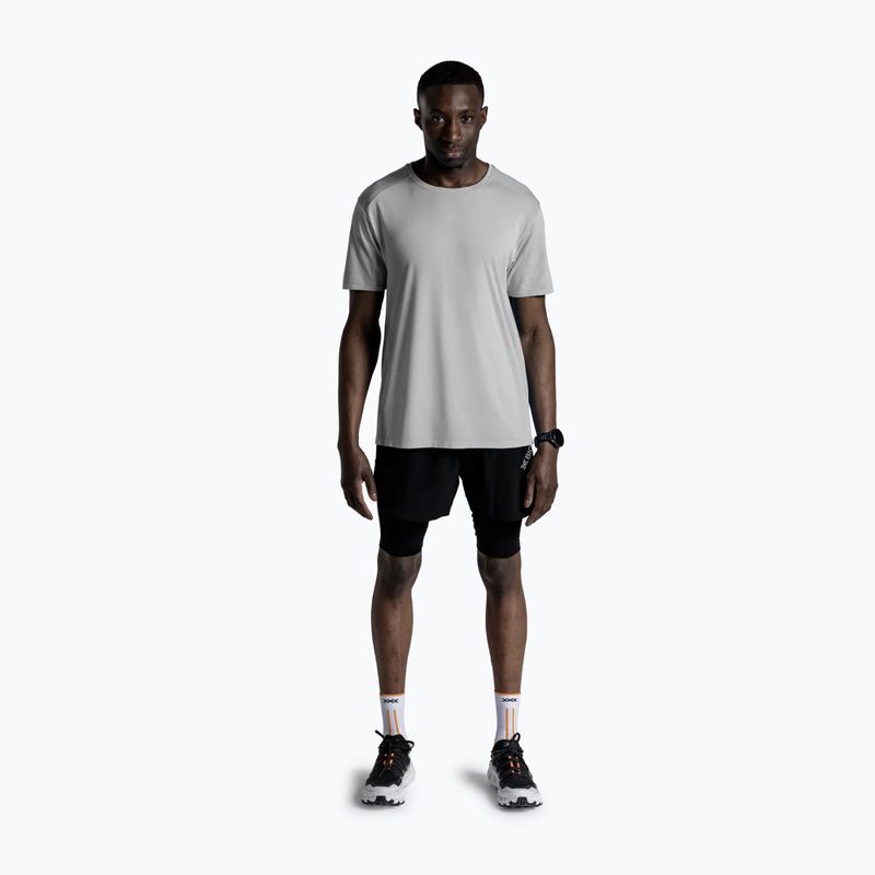 Men's running top X-Bionic Xceed Run Discover seal grey 2