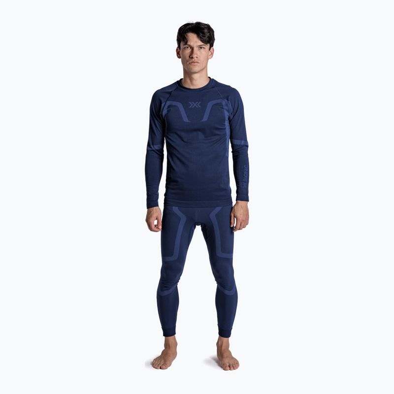 Men's thermal sweatshirt X-Bionic X-Ential Baselayer LS marine 2