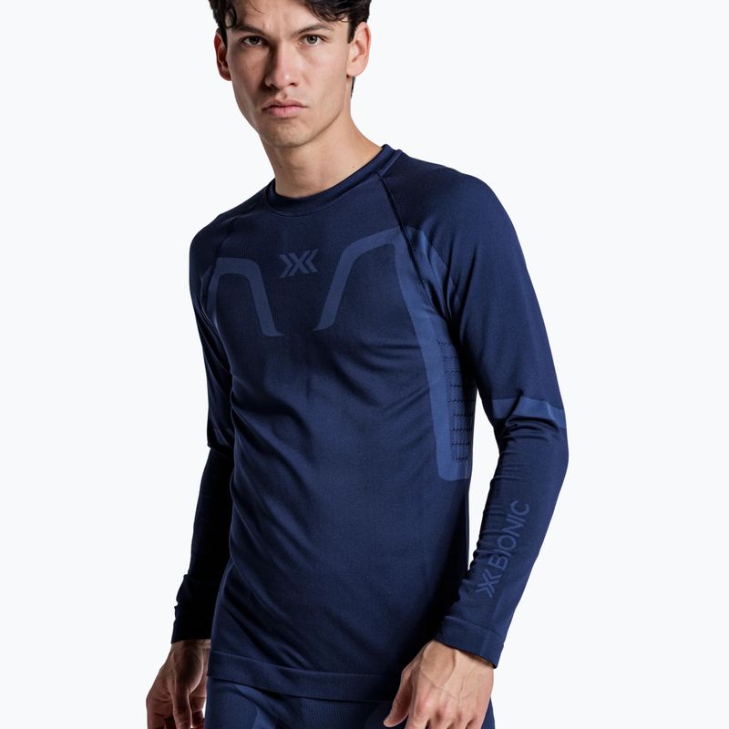 Men's thermal sweatshirt X-Bionic X-Ential Baselayer LS marine 6